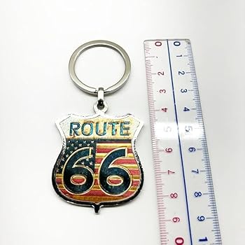 Amazon.co.jp: [49ers] ルート66 ROUTE66 メタルキーリング